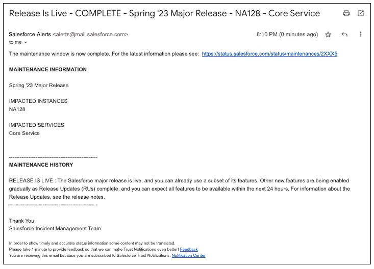 Spring 23' release is live.