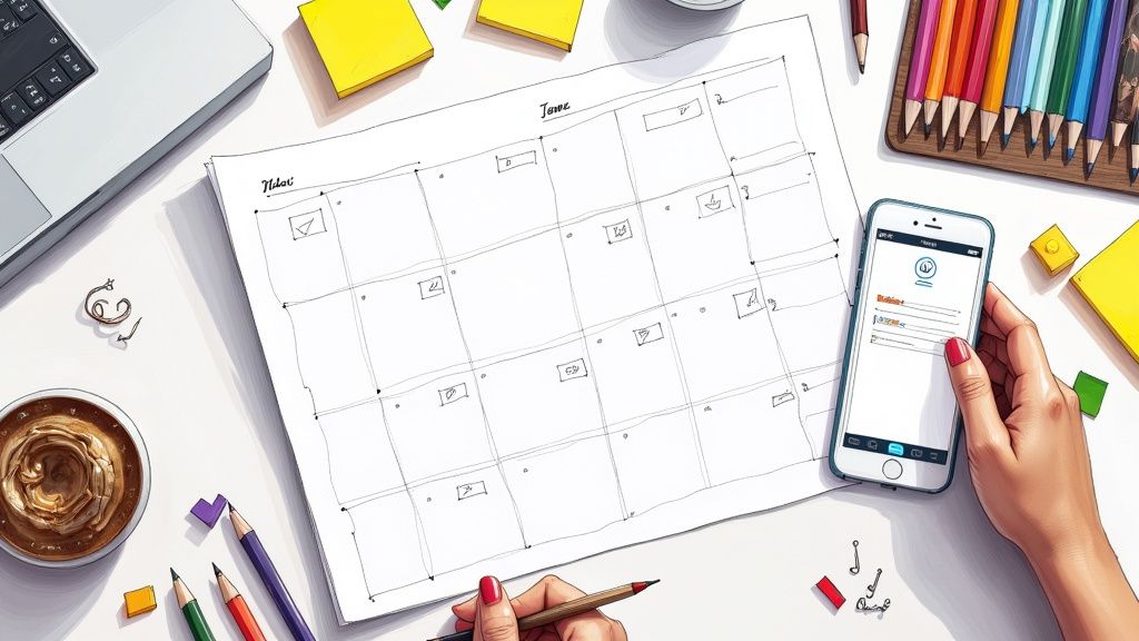 A Content Calendar Template for Social Media That Actually Works