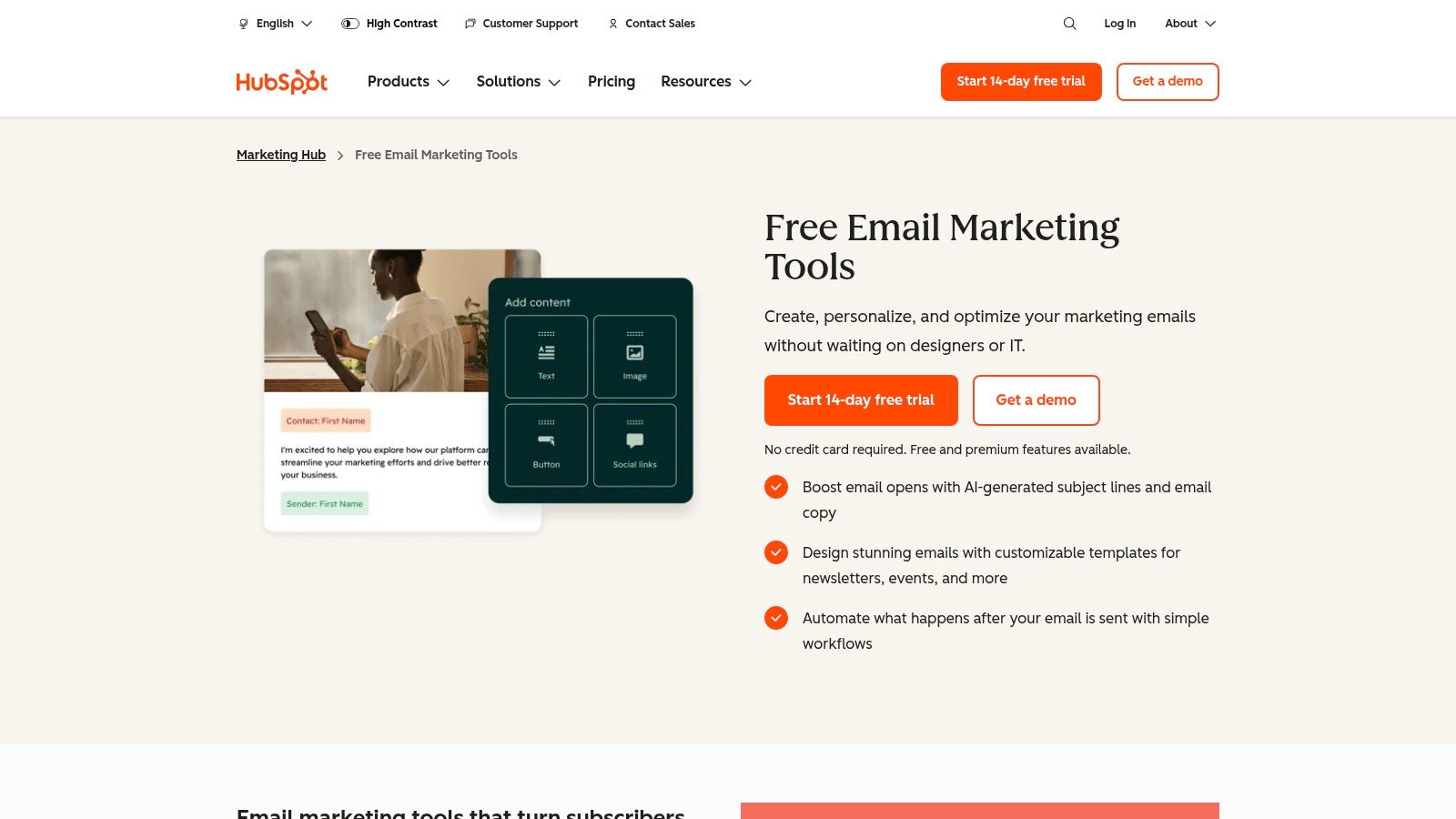 HubSpot (Email Examples, Templates, Marketing Hub)