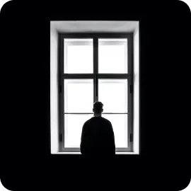 man near the window