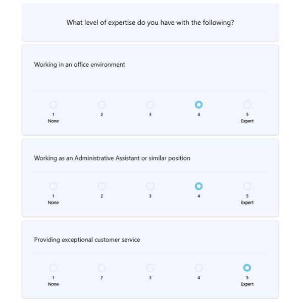 Qualification prescreen questions