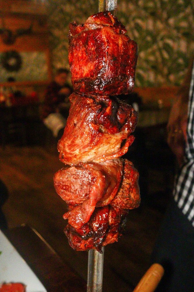 Pork on skewer