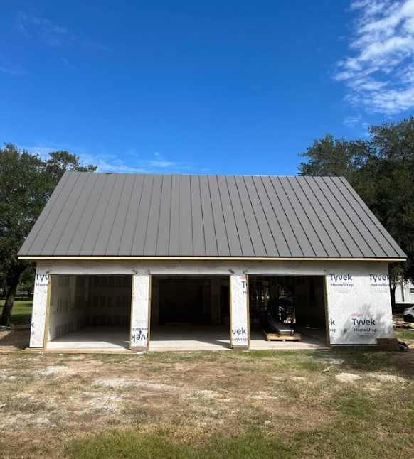 standing-seam metal roofing in Houston