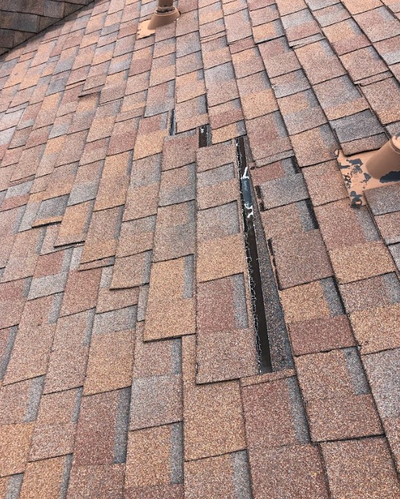 damage shingles in Houston winter