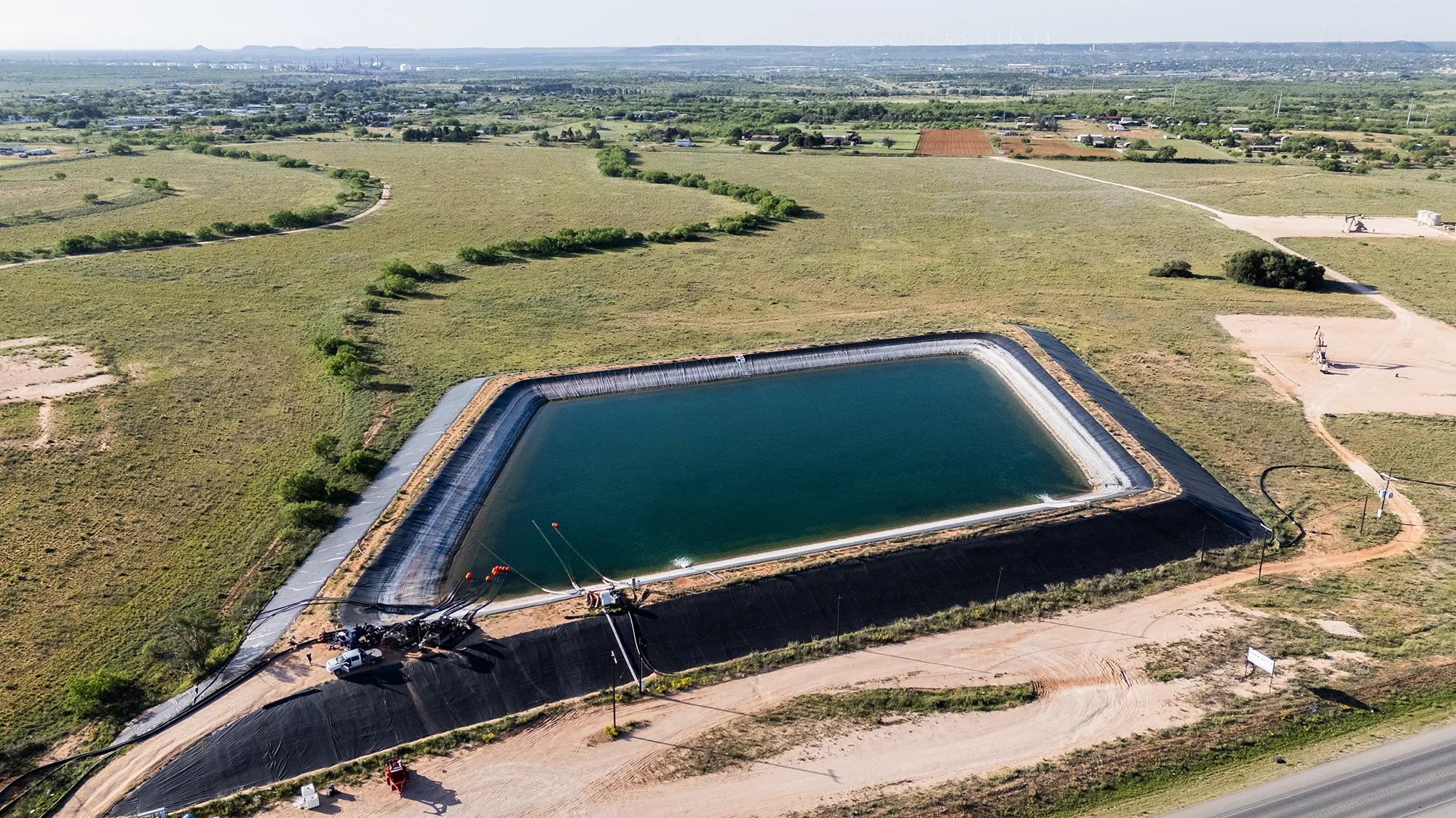 Aerial view of a pit managed by Flowpoint