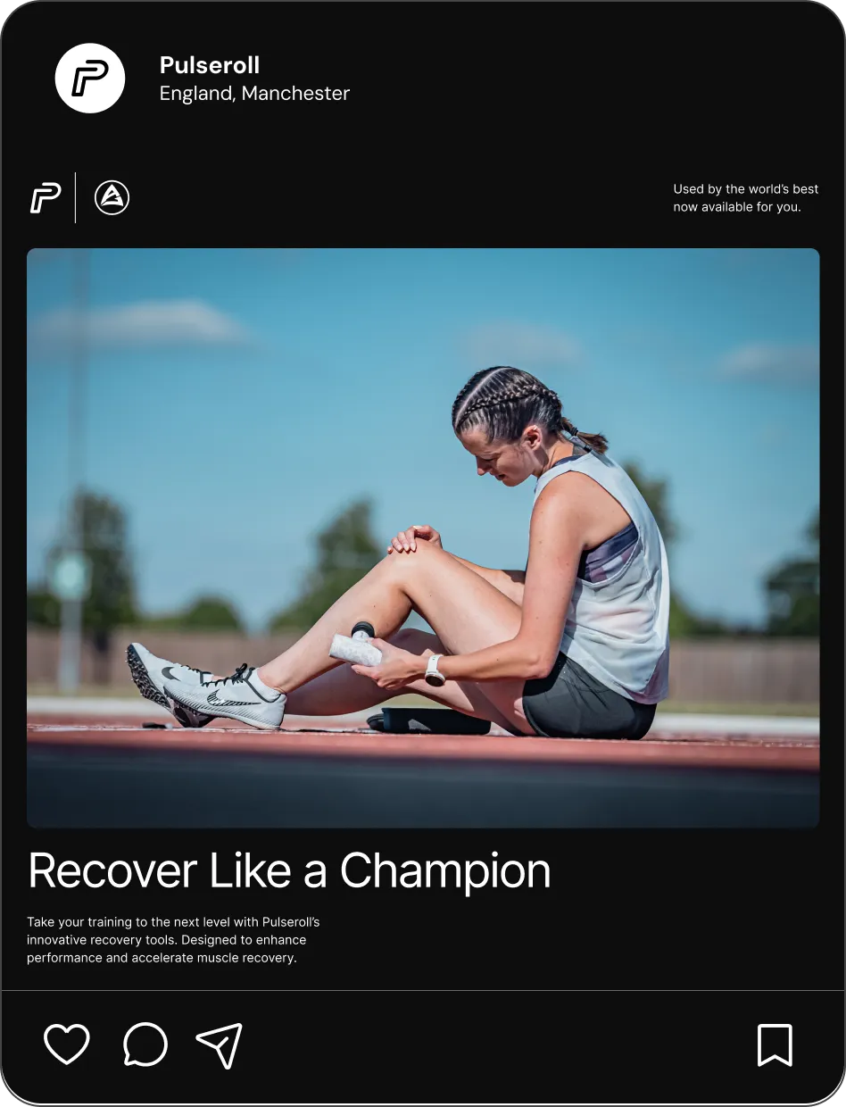 Social media feed post design announcing the Anthony Joshua partnership, featuring cinematic profile photography and clean typography