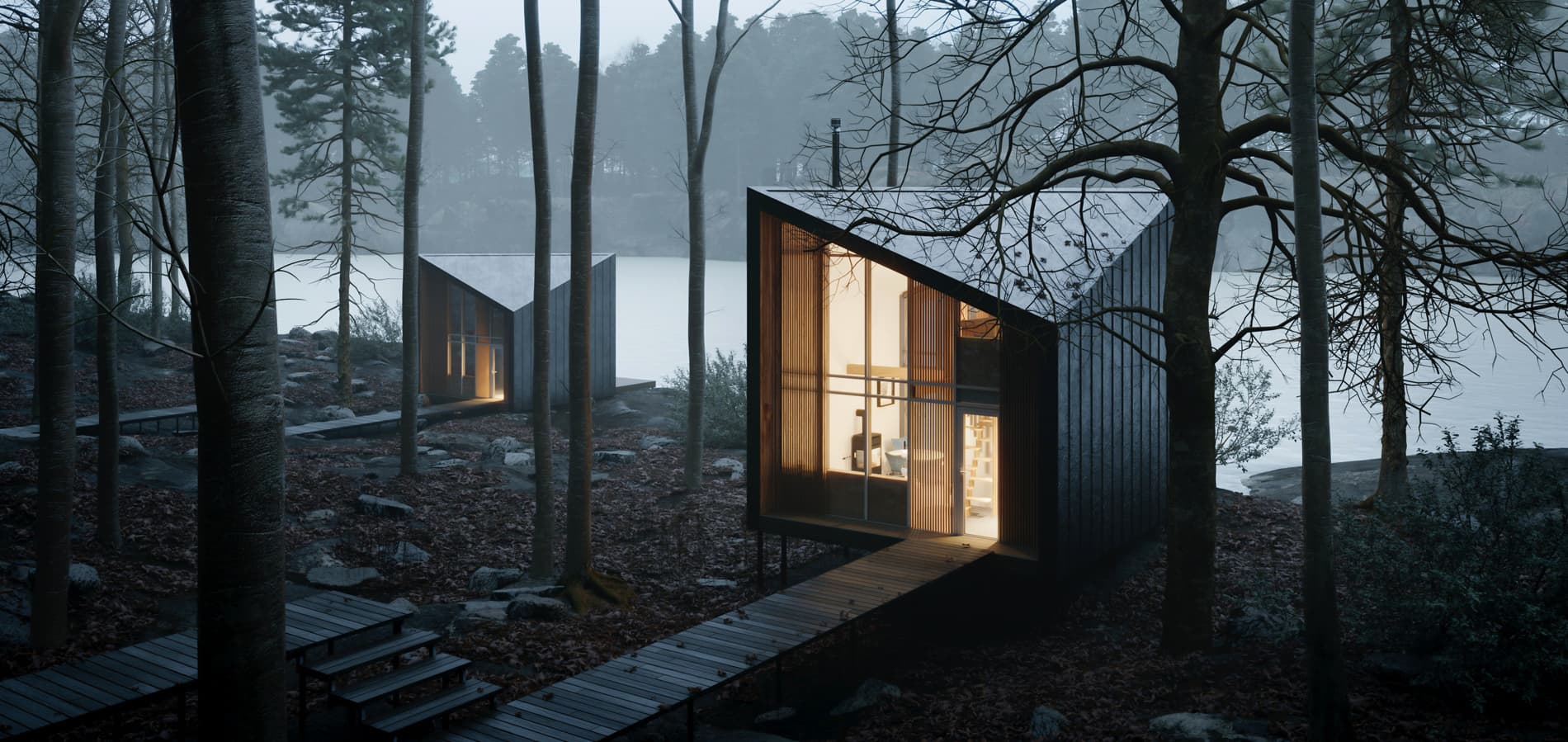 An example of architecture designed around nature.