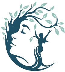 Moments With Mrs. T logo — a face with flourishing trees symbolizing growth, balance, and great mental health in Cuyahoga County