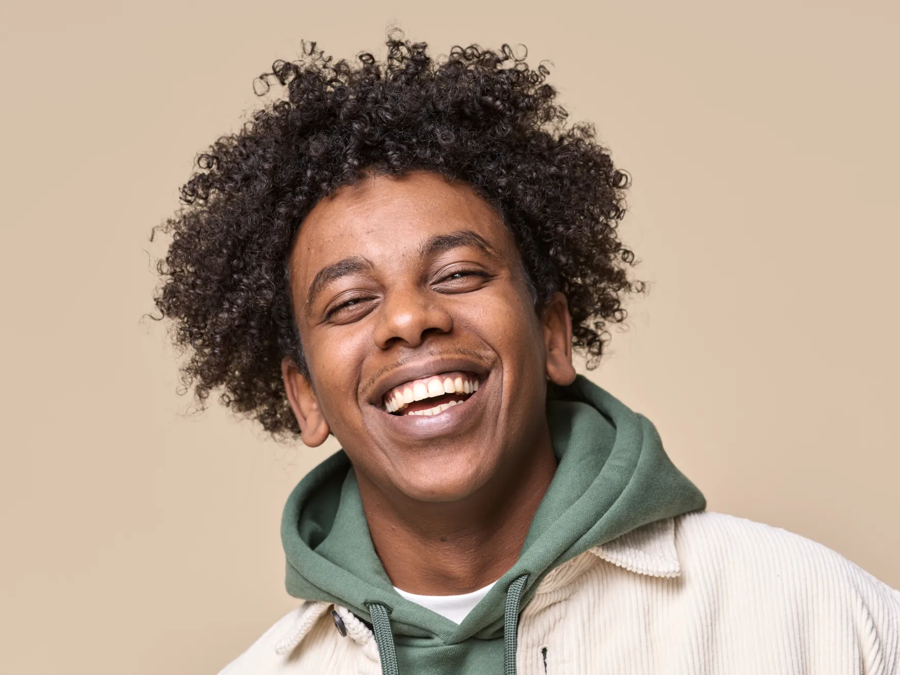 young man smiling