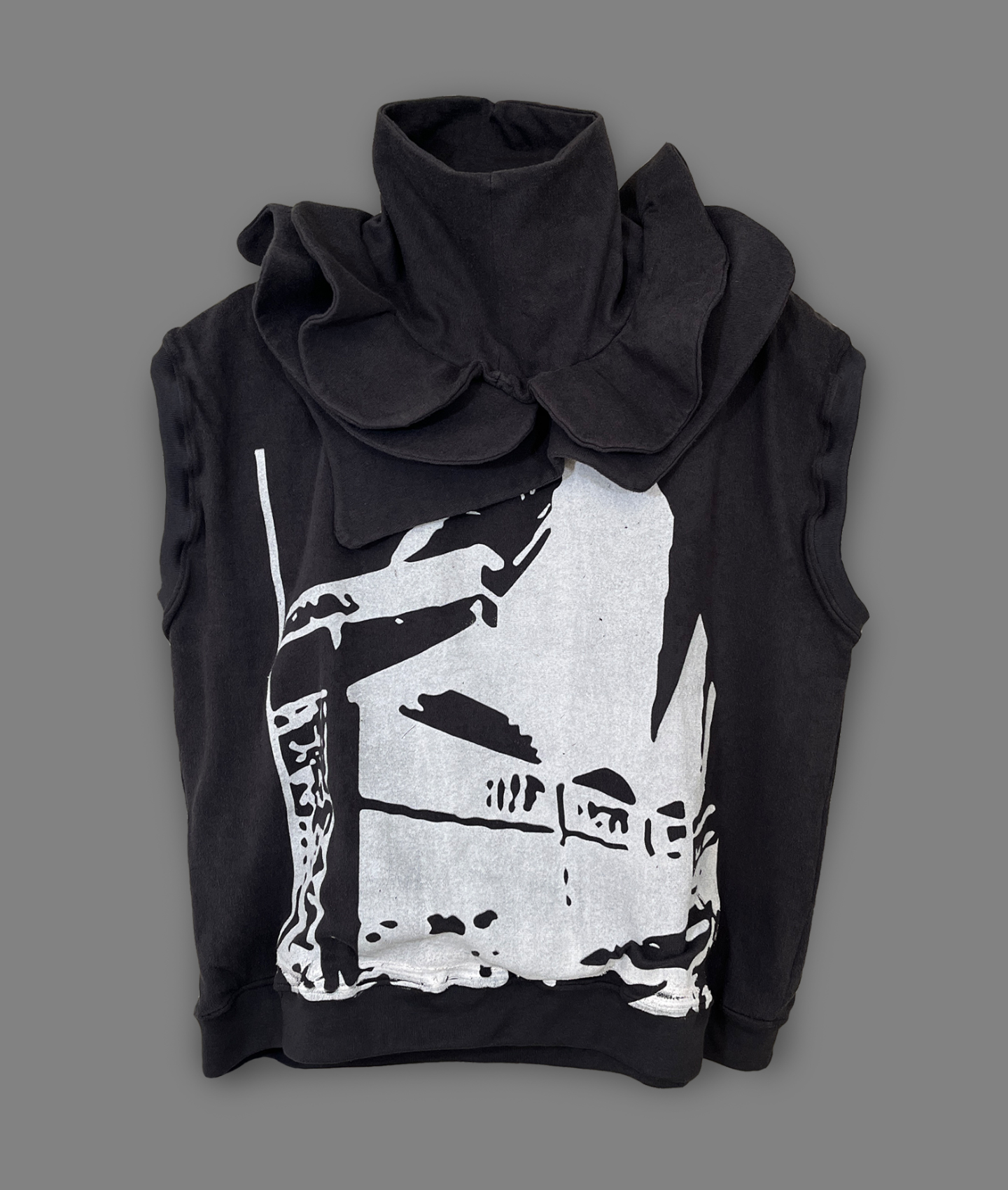 LINED CRUST NECK CRASH TEE