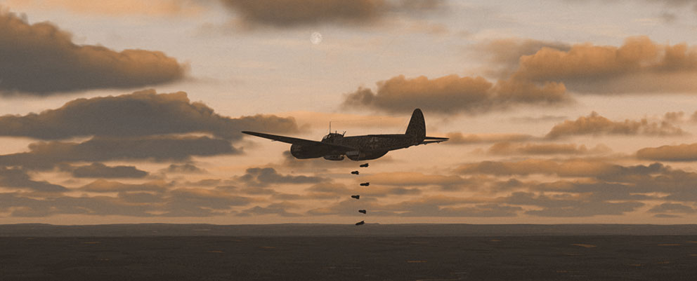 JU 88 at dusk