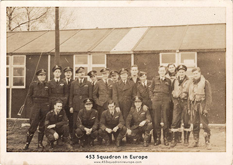 453 Squadron photo during their days at the Hornchurch sector