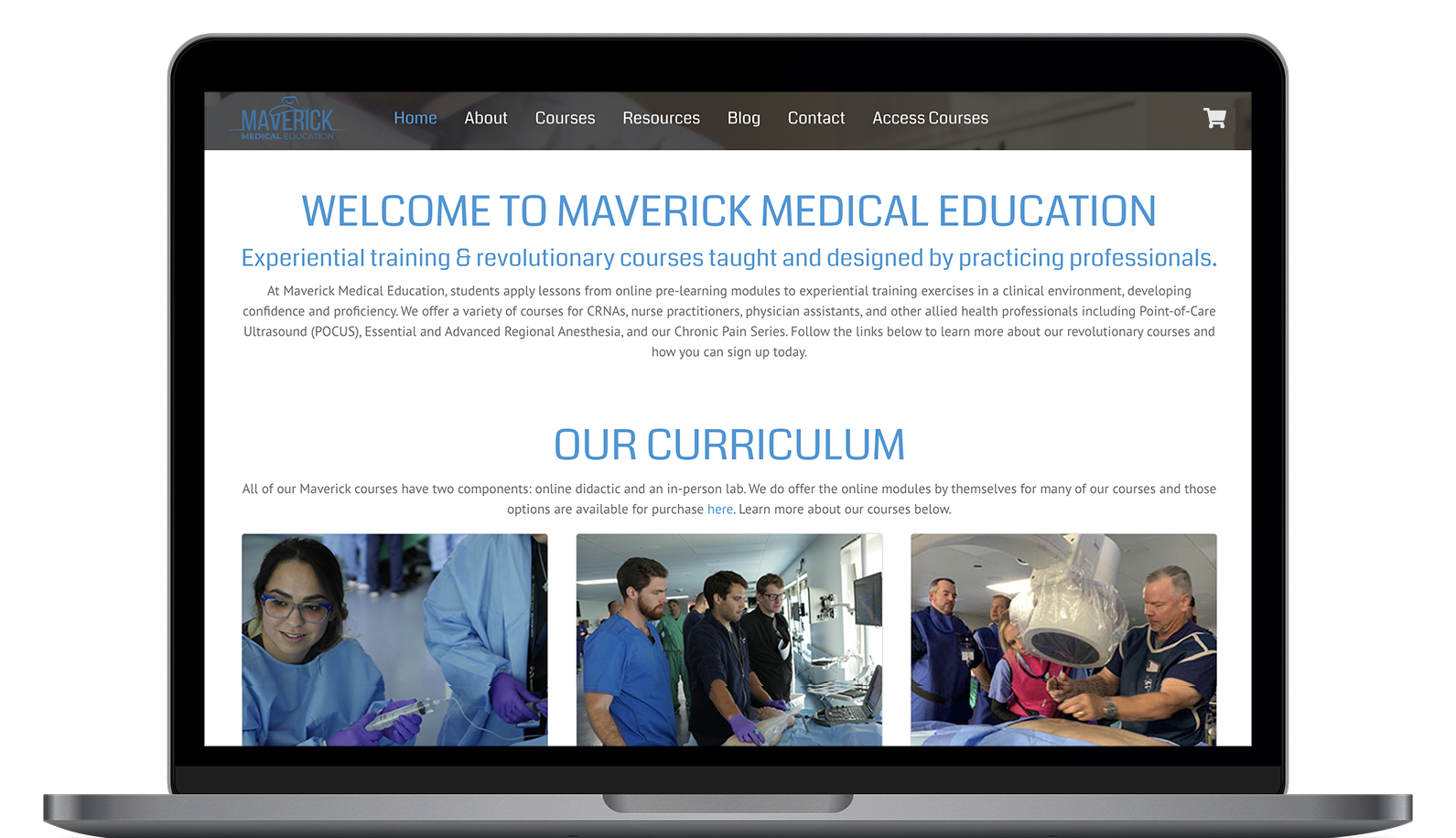 Maverick Medical Education User Flow