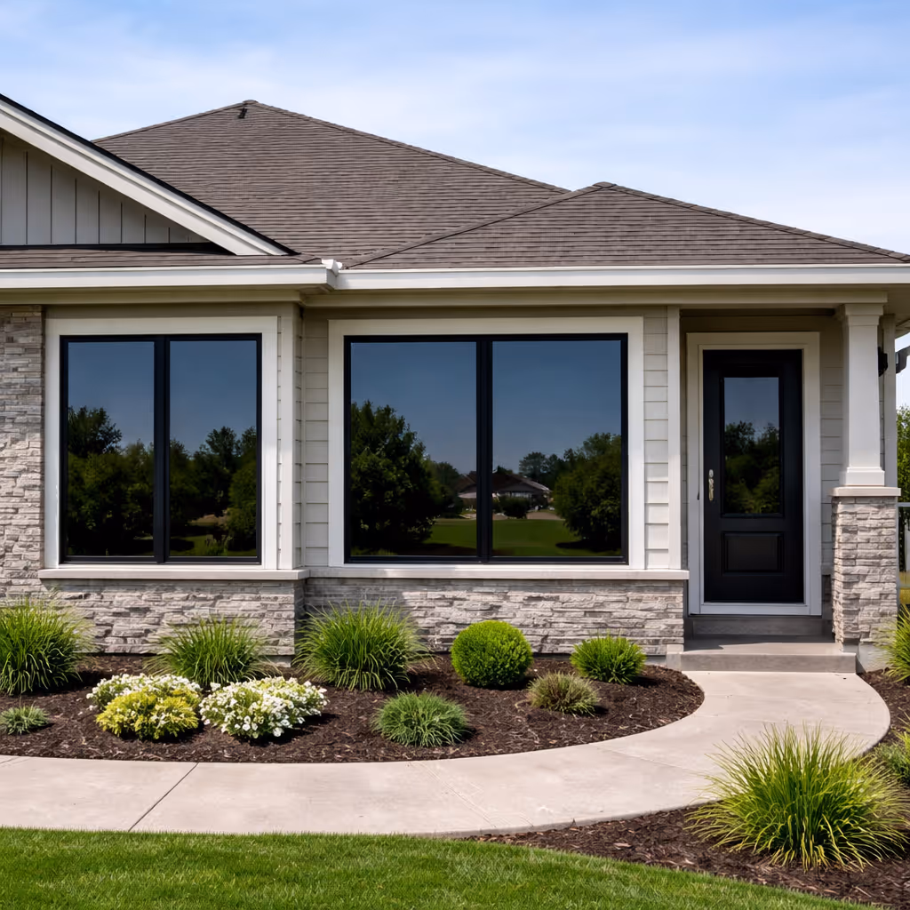 Building with window tints