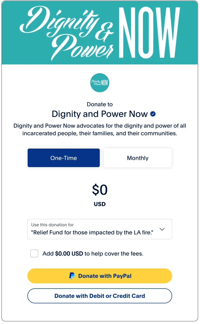 Donate Form 