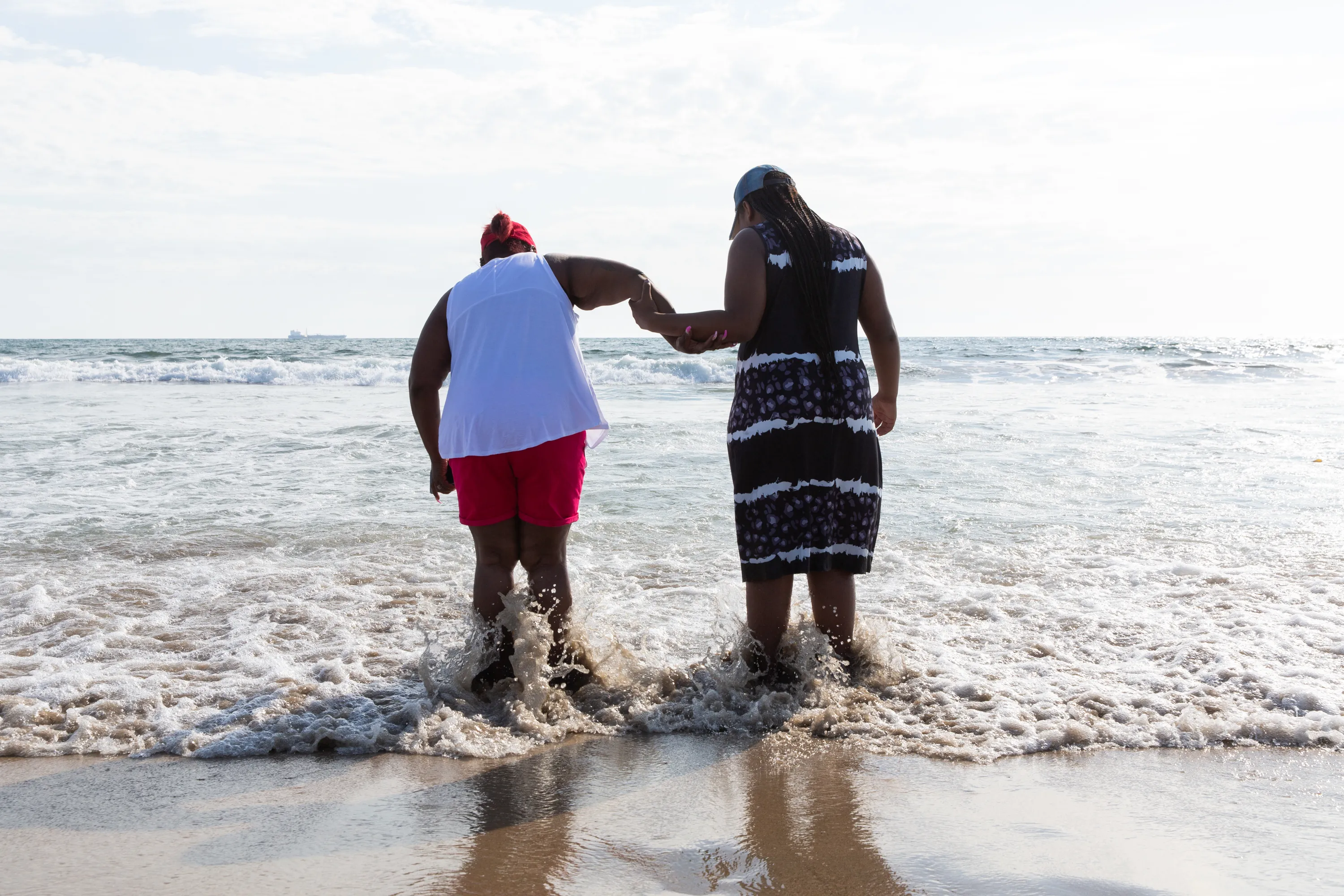 Dignity and Power Now - first beach trip