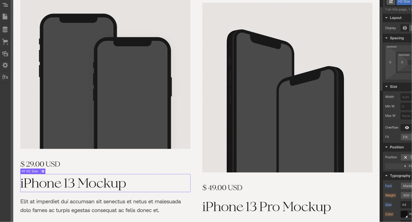 eCommerce Products - Arte X Webflow Template