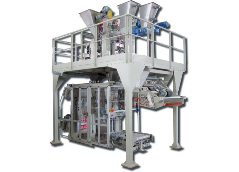 Automatic bagging machine for open mouth premade bags | BFO1000