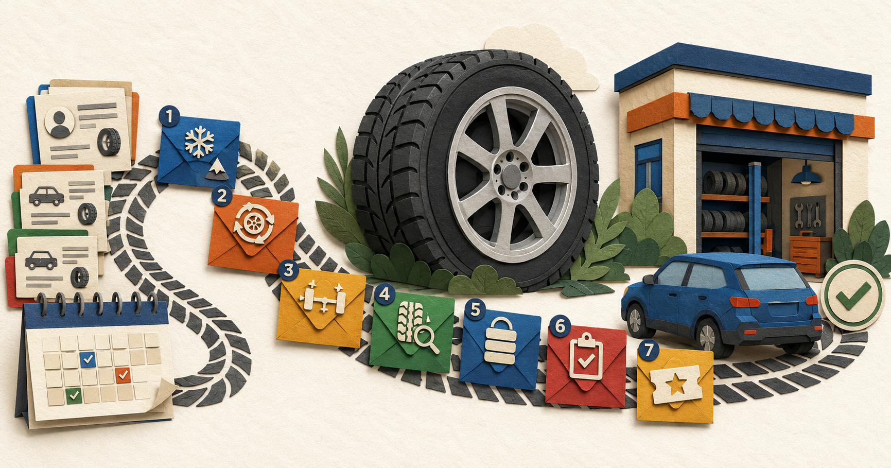 Email Marketing for Tire Shops: 7 Retention Campaigns That Bring Customers Back