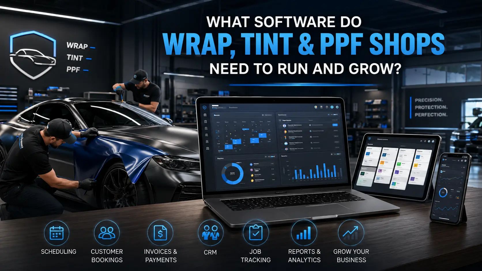 What Software Do Wrap, Tint, and PPF Shops Need to Run and Grow?