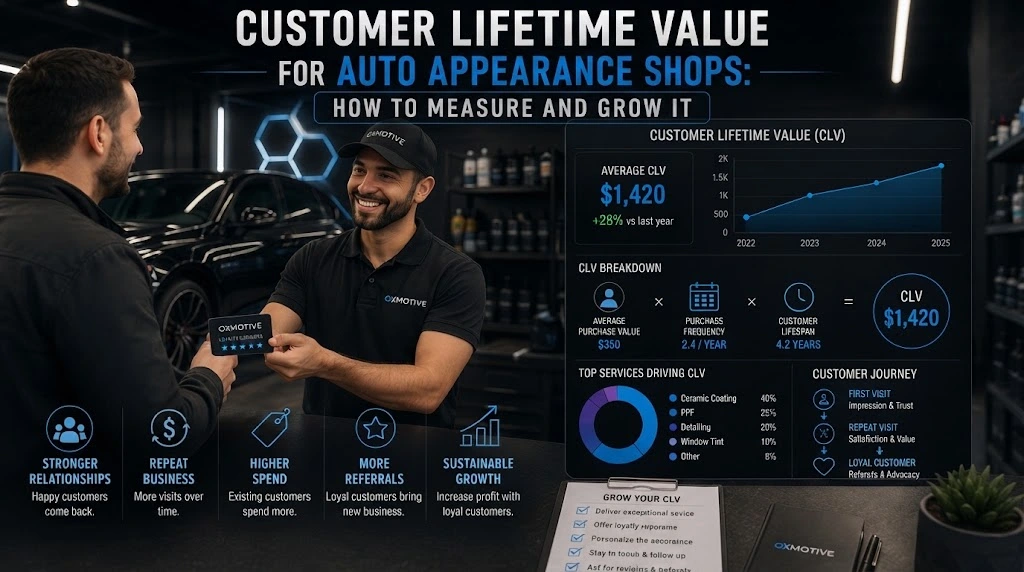 Customer Lifetime Value for Auto Appearance Shops: How to Measure and Grow It