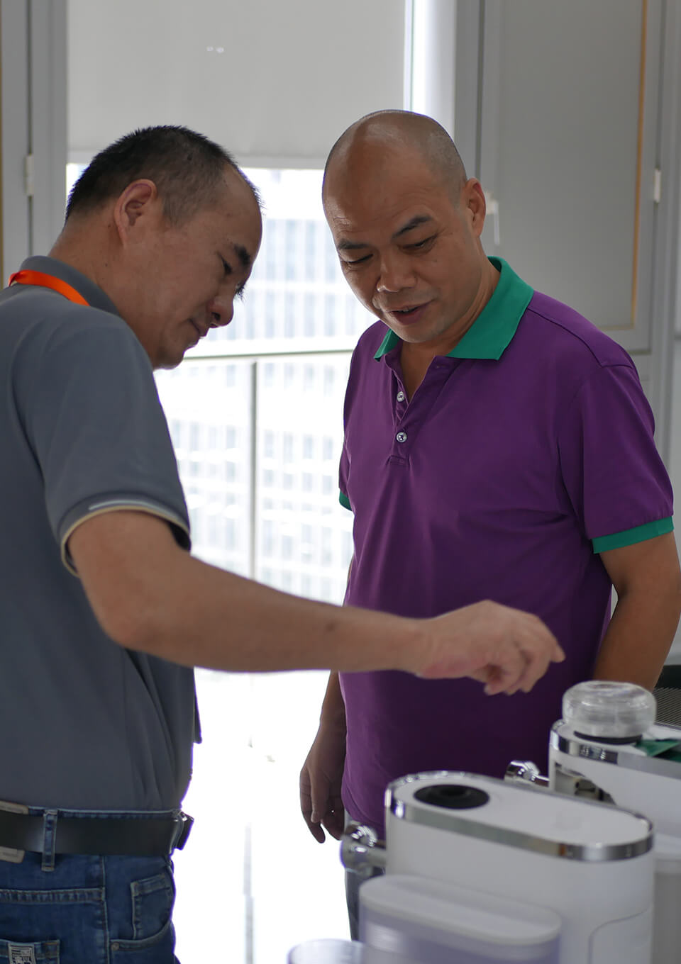 Our engineering team testing a new product before launch.