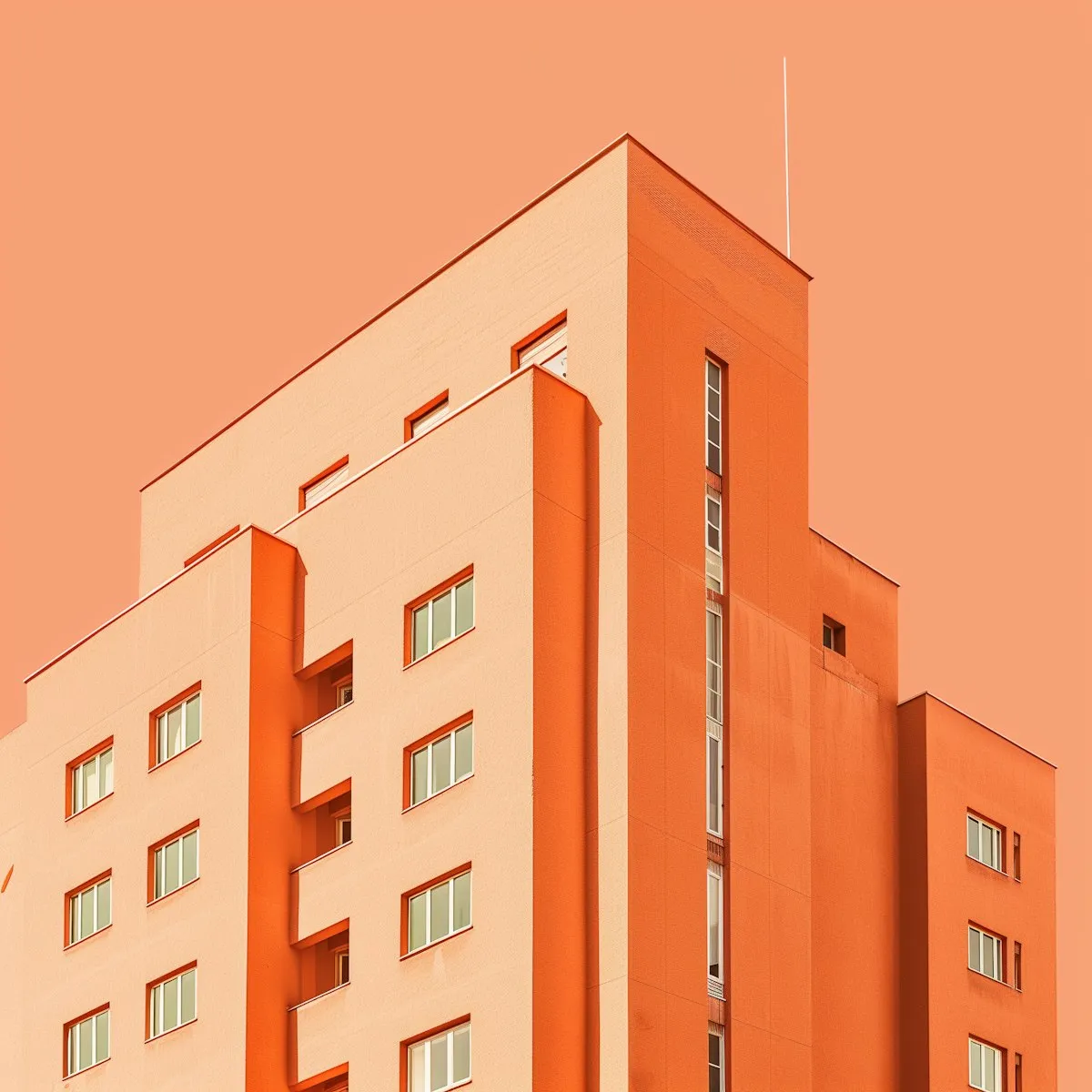 Modern orange building