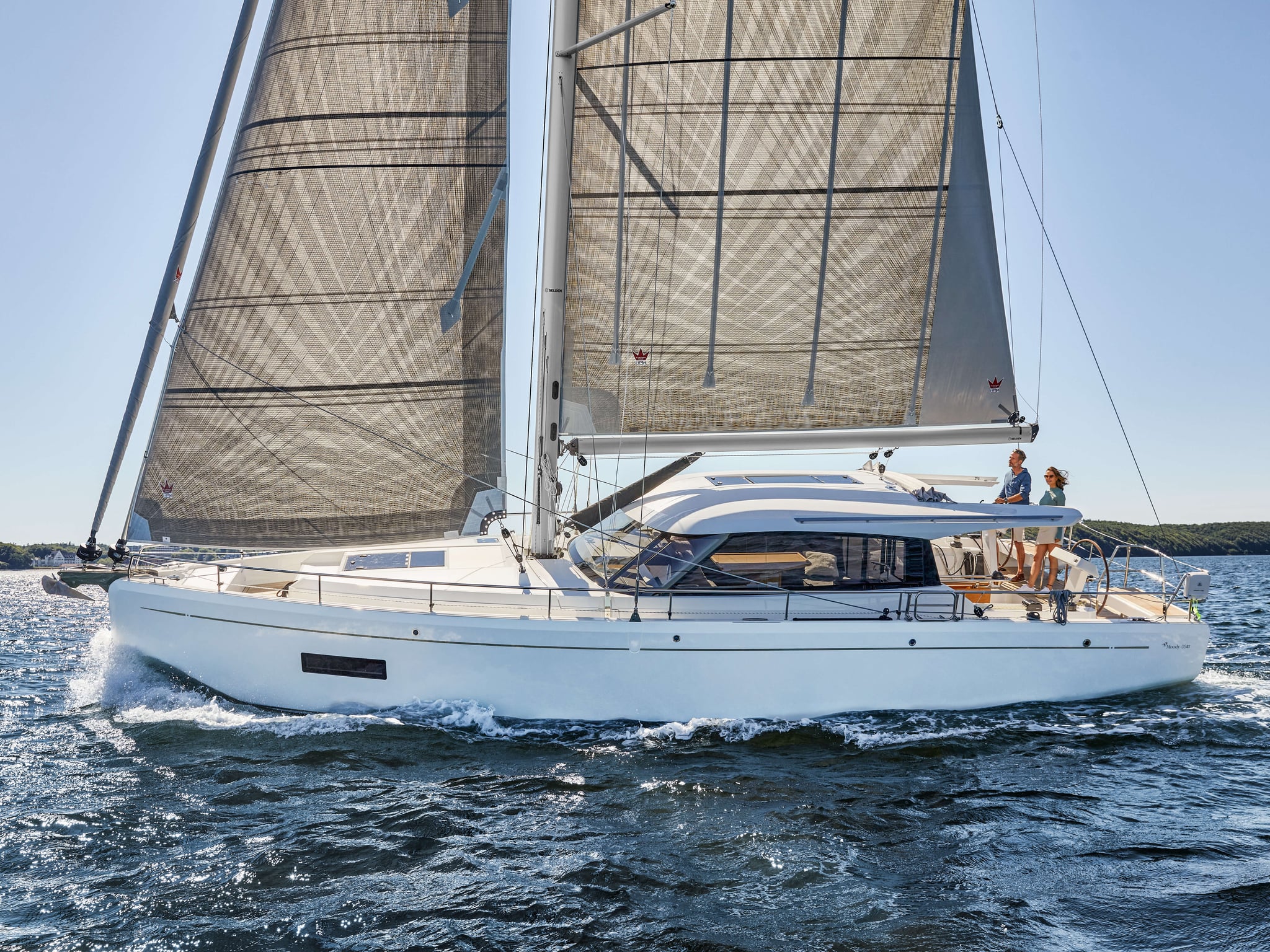 Moody Decksaloon 54 luxury sailing yacht in Mallorca