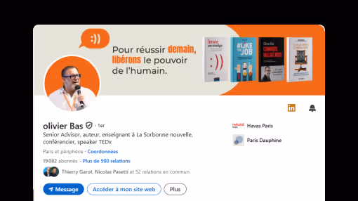 cas client Olivier Bas sur LinkedIn, vice-président Havas Paris