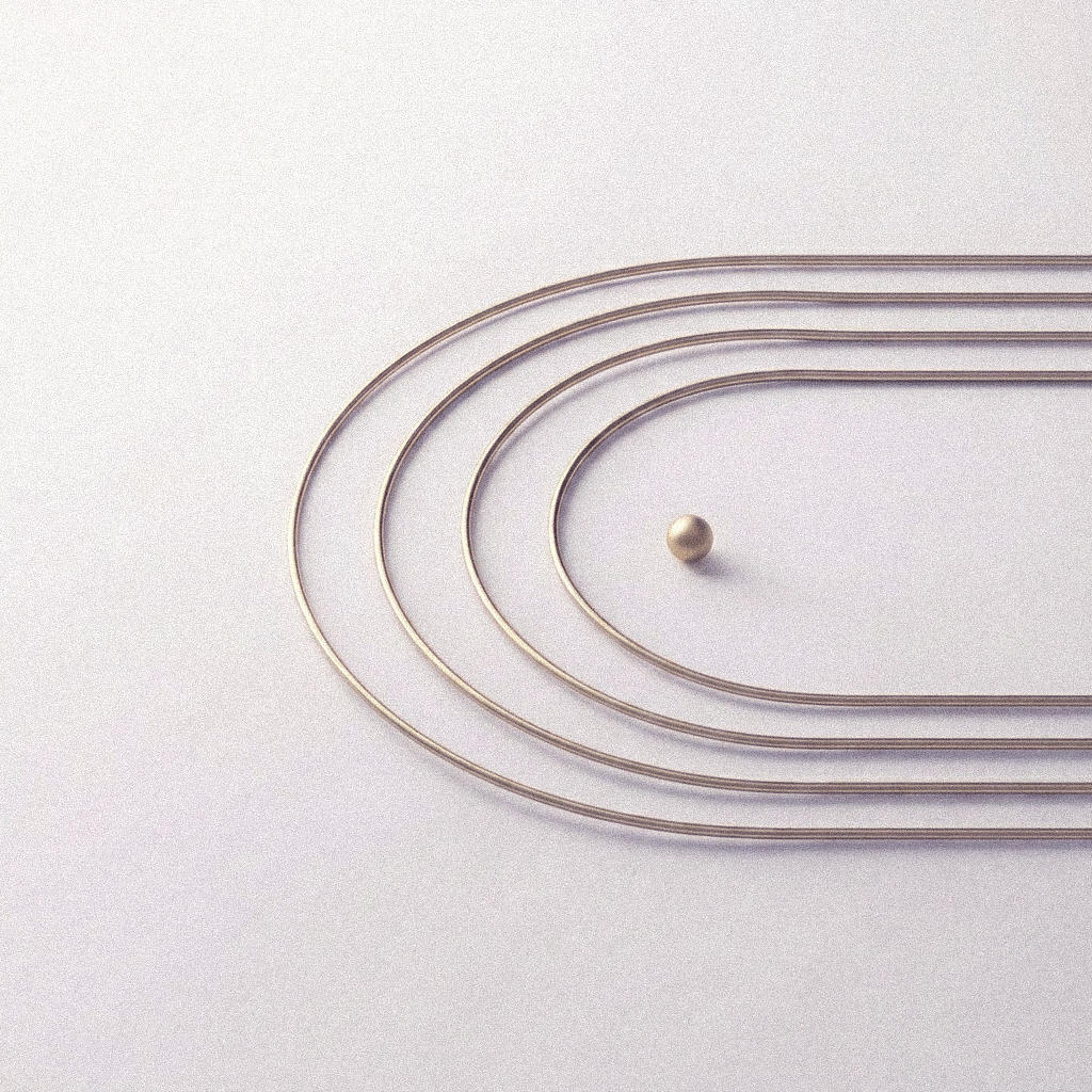 Capital held within a boundary: concentric tracks around a single sphere