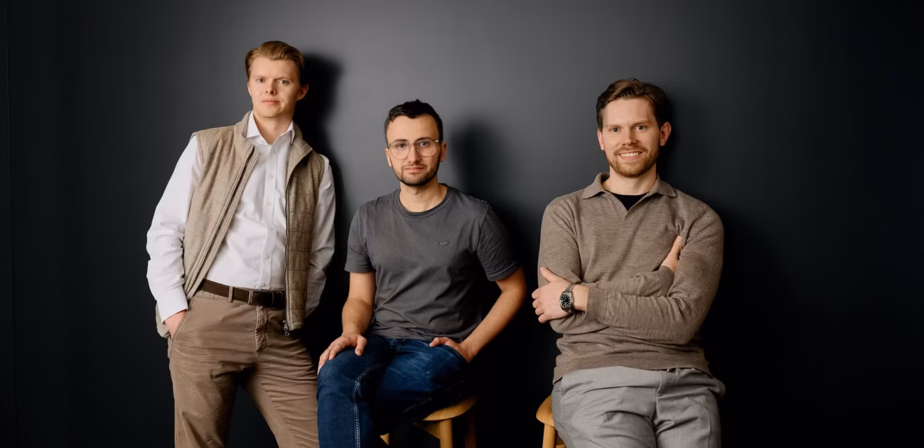 The founders of Evam: Alex Hedberg, Florian Curinga and Mikael Erneberg