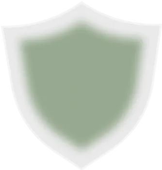A green shield.