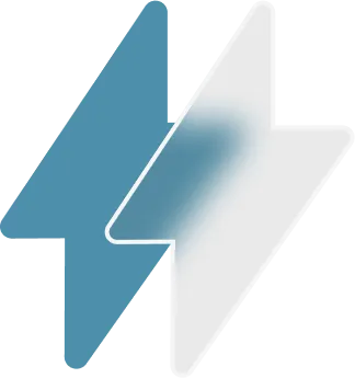 Two thunderbolts in front of each other.