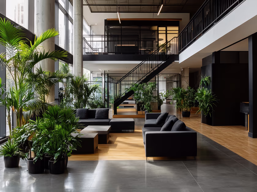 Picture of modern office - fire risk management