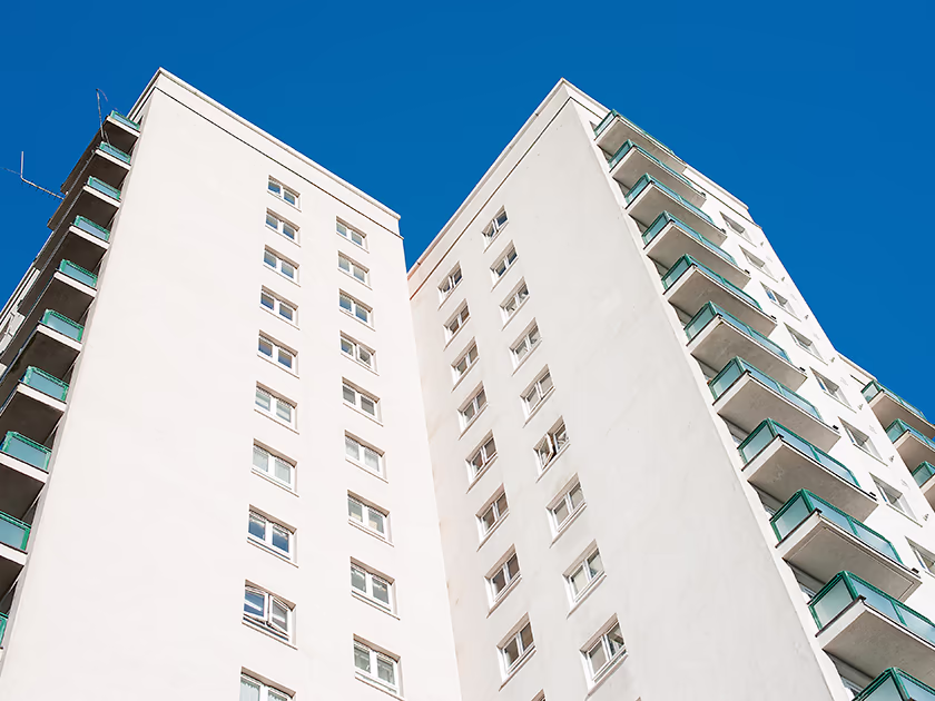 fire risk appraisal of external walls page - image of high rise buildings