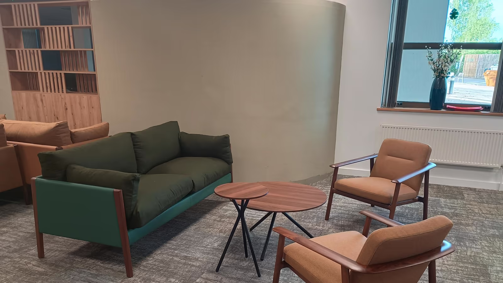 workplace refurbishment chairs and sofa