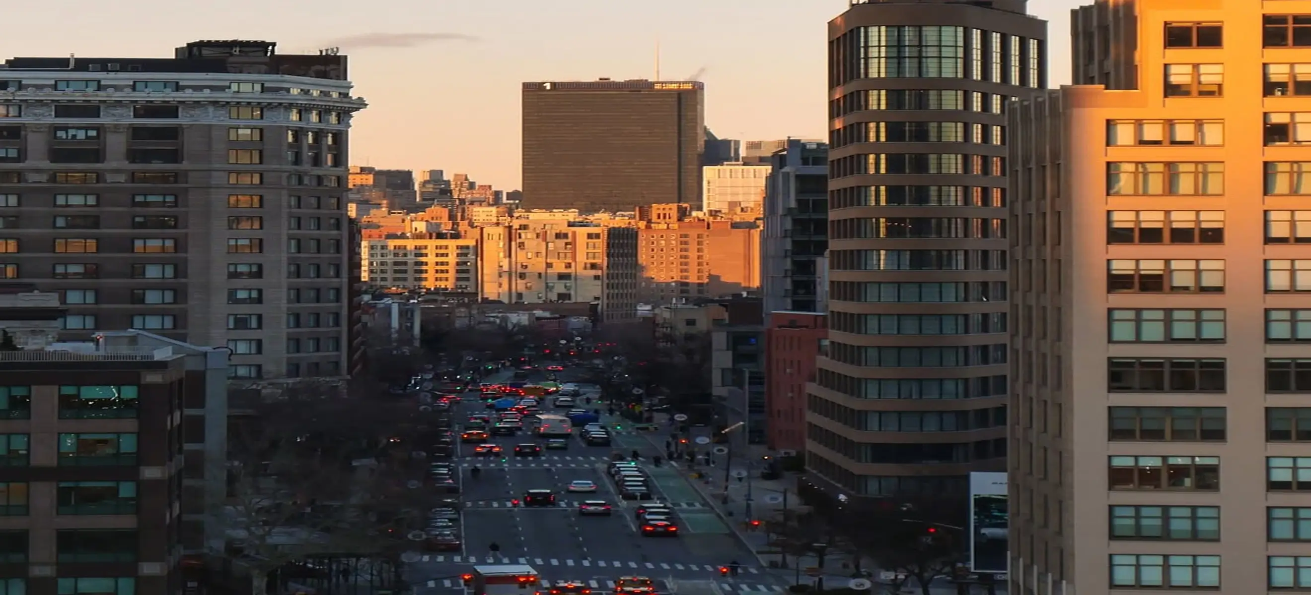 View of surrounding buildings near Spring Place in New York City