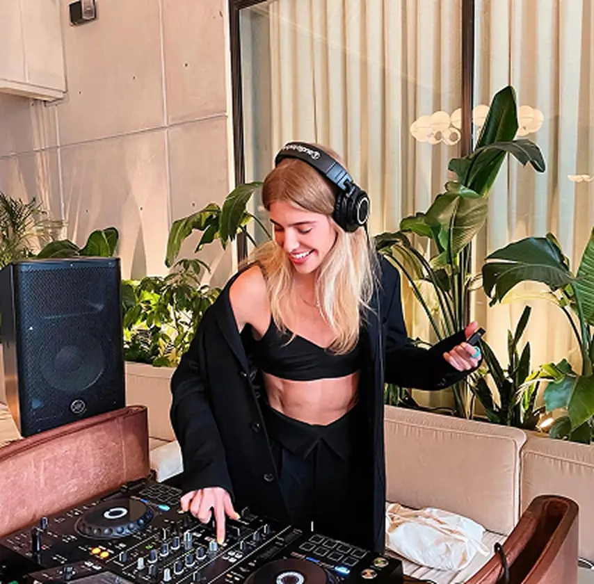 DJ performing at Spring Place during a live music event