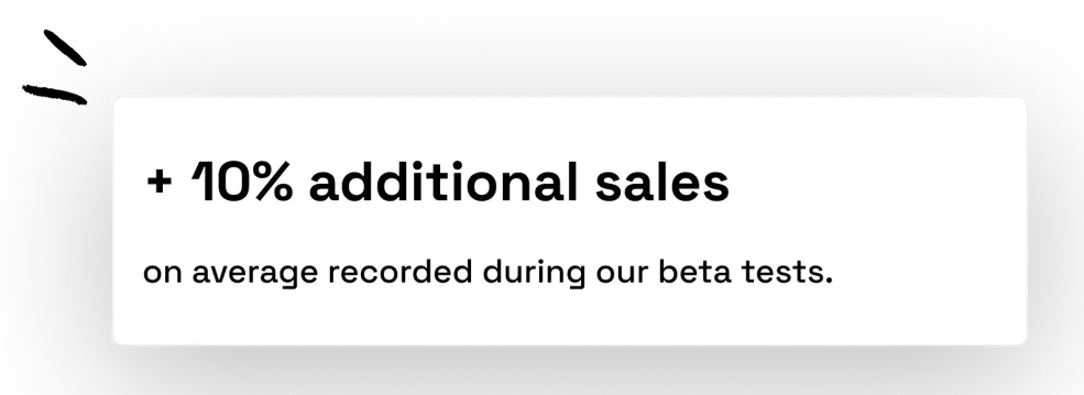 Increase of sales with beta tests