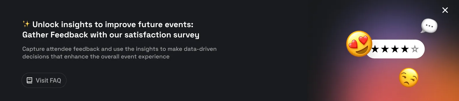 Improve your event with Satisfaction survey