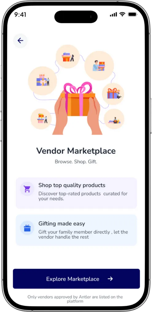 antlers vendor marketplace gifting