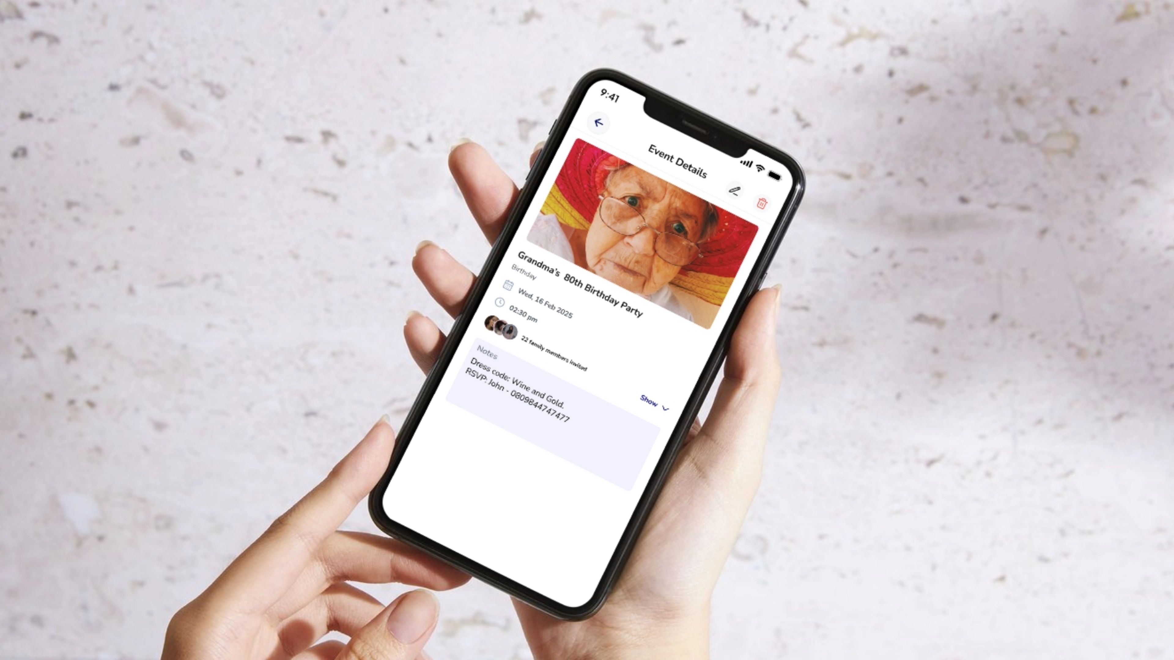 Antlers app custom event detail