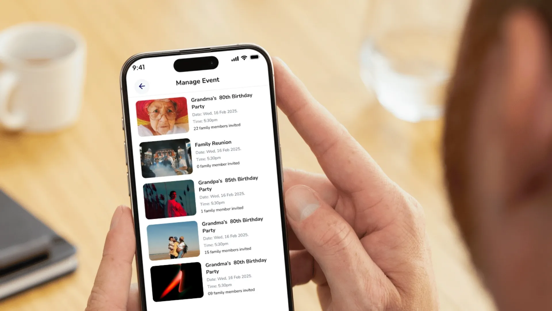 Antlers App manage events