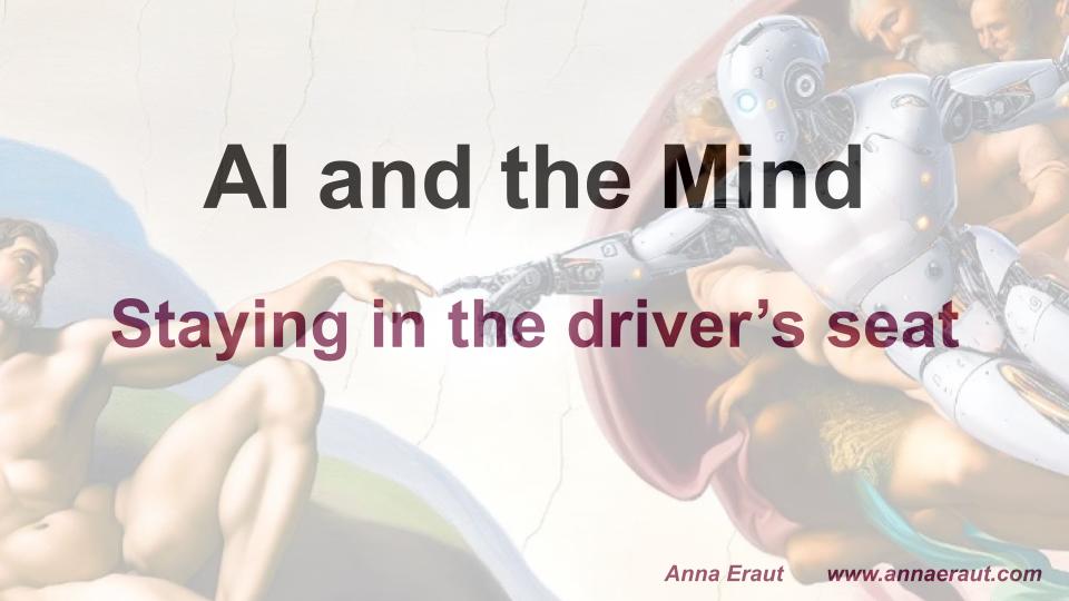 Al and the Mind – Staying in the driver's seat