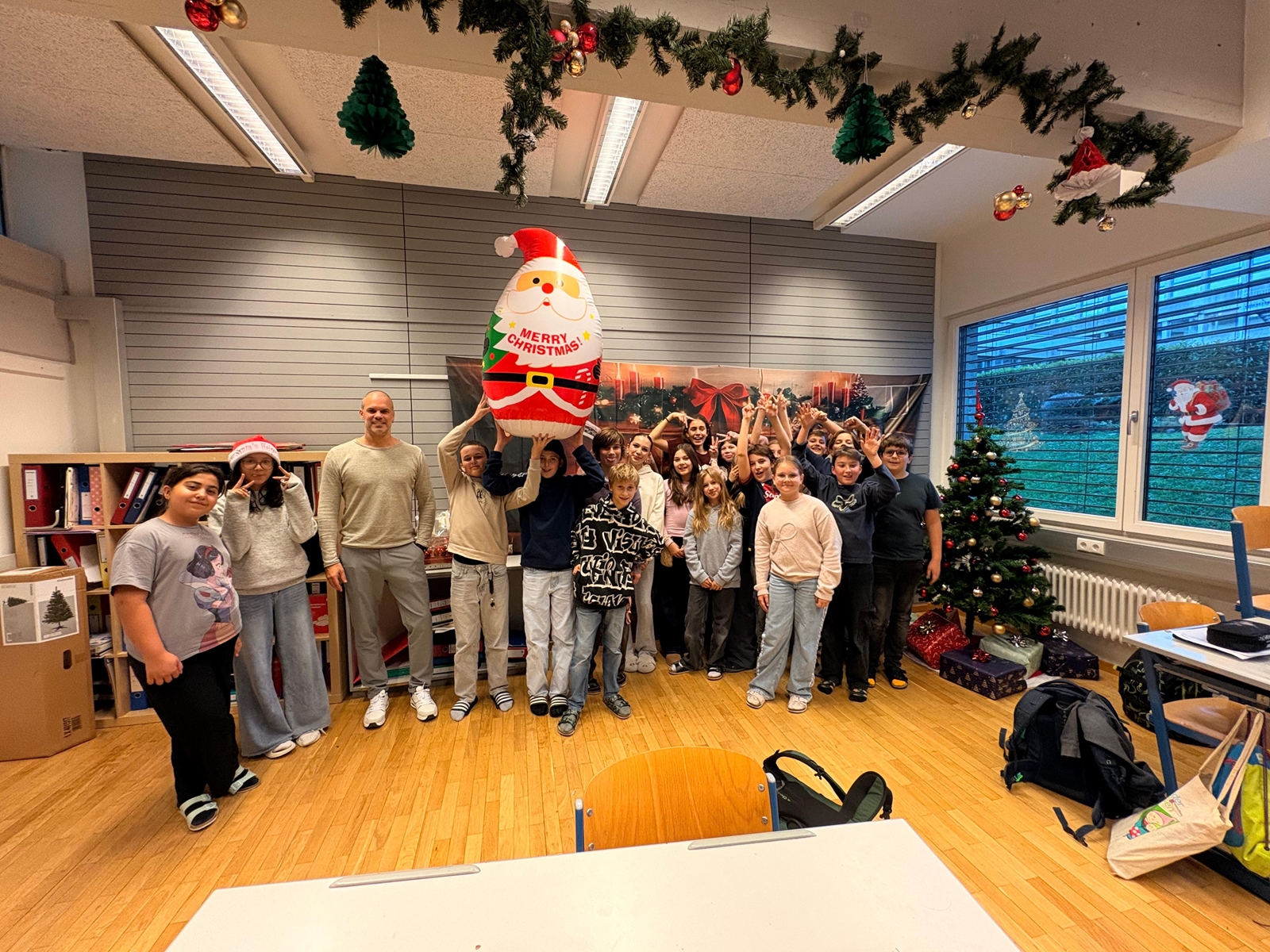 Weihnachtliche Stimmung in der 2a