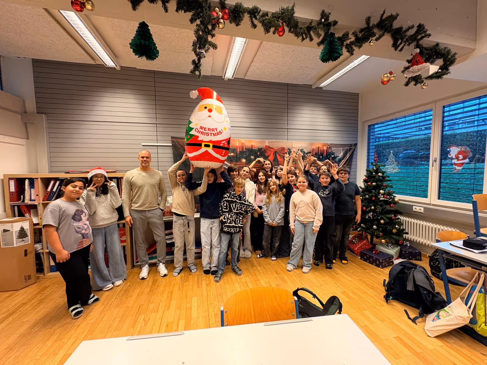 Weihnachtliche Stimmung in der 2a