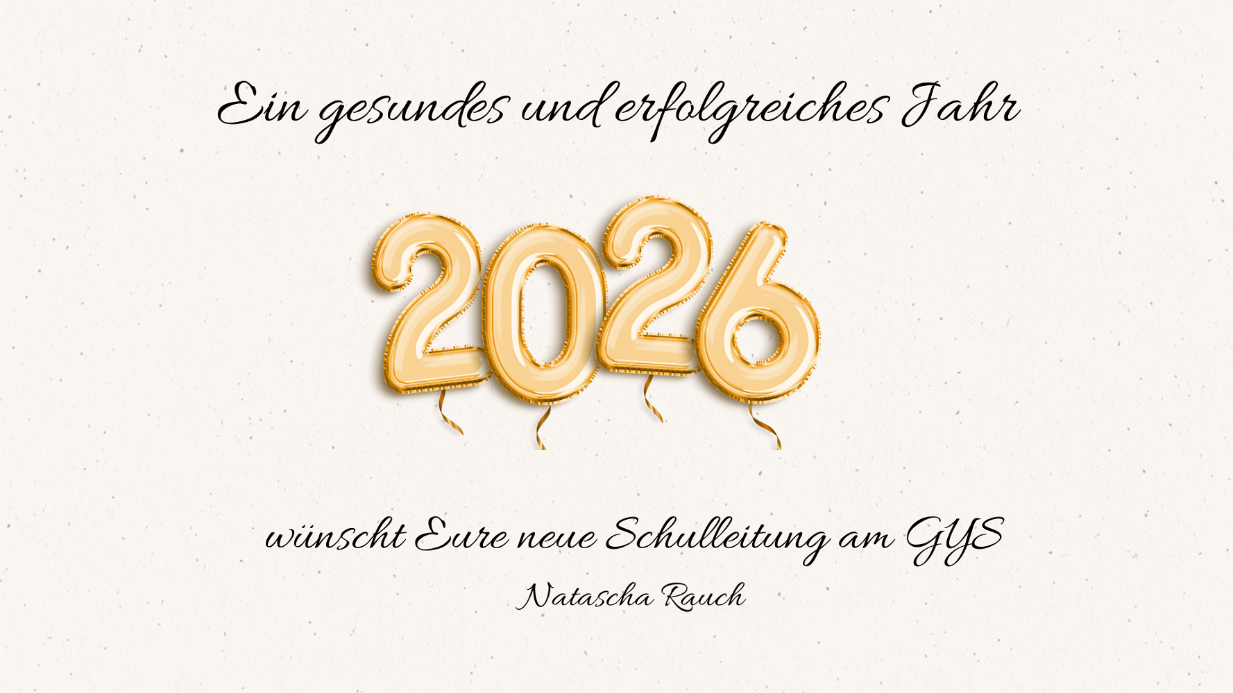 Gruß zum neuen Jahr 2026