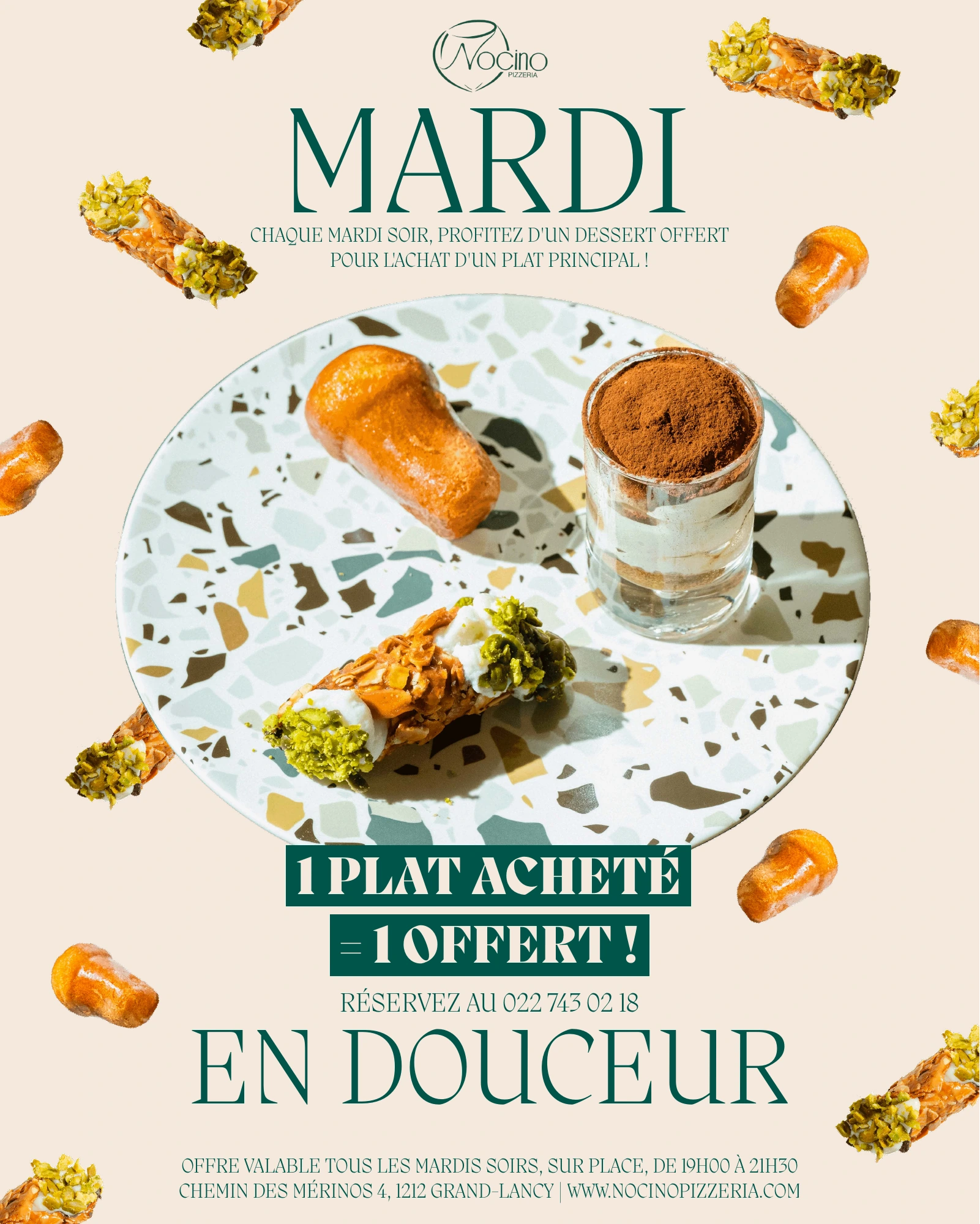 Flyer officiel Nocino — Mardi en douceur