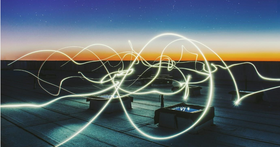 time lapse photography of square containers at night