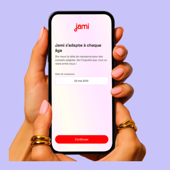 Aucune messagerie, aucune interaction entre utilisatrices Jami